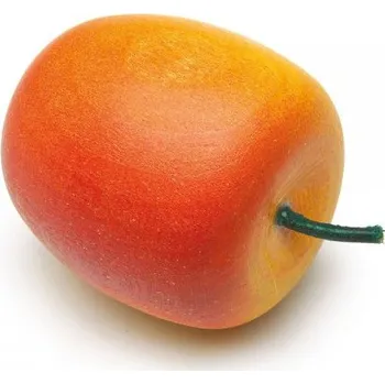 Hra na obchod Erzi obchůdek & kuchyňka - žlutočervené jablko - dřevěné ovoce na hraní