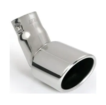 Koncovka výfuku Lampa Koncovka výfuku 120 stupňů, 90x80mm oválná z nerezu