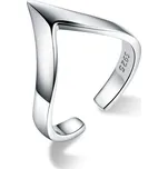 Elenys stříbrný prsten nastavitelný Vlnka lásky