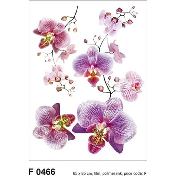 Samolepící dekorace Samolepka na zeď orchidea 65 x 85 cm F0466