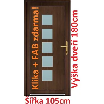 Vchodové dveře Vchodové plastové dveře Soft Lucy 105x180 cm - Akce!