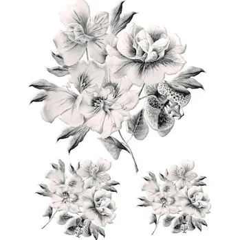 Samolepící dekorace Samolepka na zeď květy 65 x 85 cm F 1063