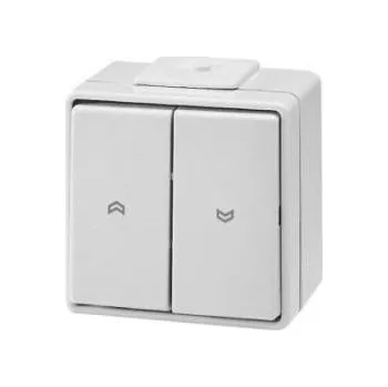 Roleta spínač na omítku vodotěsný s aretací - 10A-250V, 1-pólový