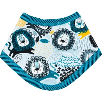 Šátek tyrkysový šátek na krk se zvířátky