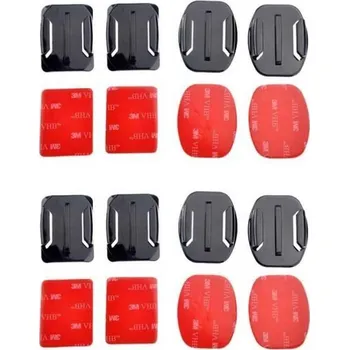 Příslušenství pro videokameru Nalepovací set pro kameru (4x rovný a 4x zakřivený)