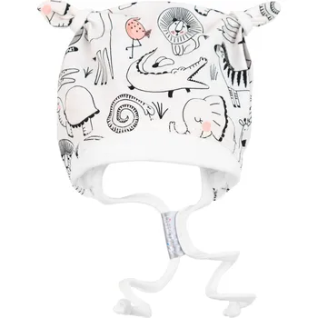 Kojenecká čepice kojenecká bavlněná čepička se zvířátky