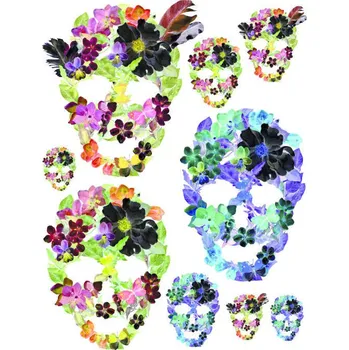 Samolepící dekorace Samolepka na zeď květiny 65 x 85 cm F 1060