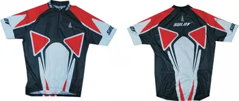 cyklistický dres Sulov 2 M s krátkým rukávem červený