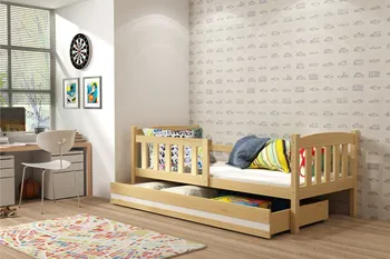 Dětská postel BMS Group Kubus 1 90 x 200 cm borovice/bílá
