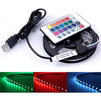 LED páska Light LED pásek 5V USB SMD3528 60LED/1m IP65 RGB, 1metr (Voděodolný LED pásek RGB 1 metr s USB )