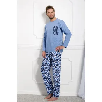 Pánské pyžamo Taro pánské pyžamo 978-Damian modrá L