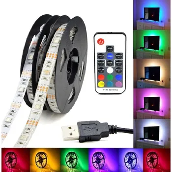 LED páska Lighting LED pásek DC5V USB SMD5050 RGB 0,5metru/15diod IP65 DO17 (LED pásek RGB 0,5 metru s USB)