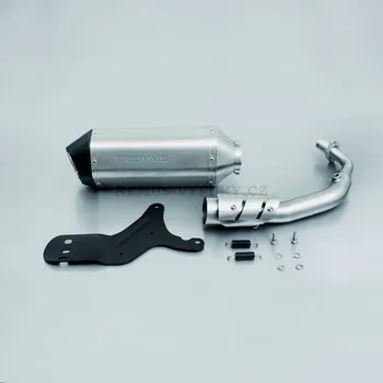 Výfuk pro motocykl Kompletní výfukový systém včetně tepelného štítu - NEREZ - 0124682 751114