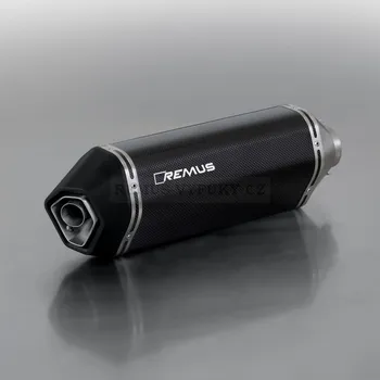 Výfuk pro motocykl Výfukový tlumič včetně spojovací trubky - CARBON - 0514482 254512
