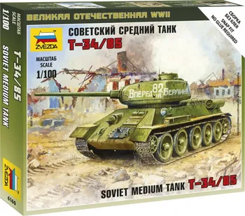 Plastikový model Zvezda Soviet Medium Tank T-34/85 1:100