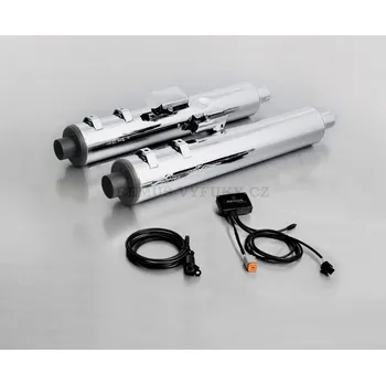Motodíl Elektronicky řízený zvukový systém SC15 - CAN-BUS - 2 x CUSTOM výfuky O 102 mm - NEREZ-CHROM - 007102 292014LR