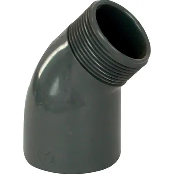 Fitinka PVC koleno 45° lepení x závit vnější - 63mm x 2"