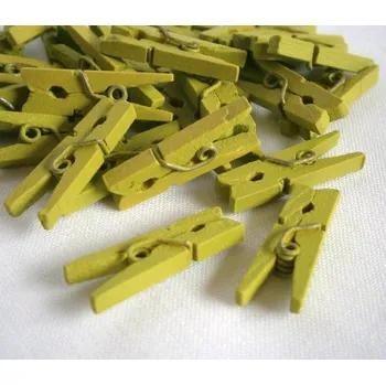 Svatební dekorace Dřevěný kolíček - zelená