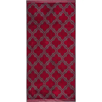 Ručník JAHU Ručník Castle červená, 50 x 100 cm