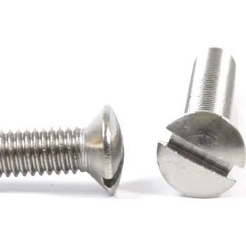 Vrut Šroub do sifonu čočková hlava drážka nerez - M6x40