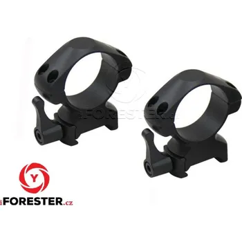 Puškohled ODEON OPTICS Ocelové montáže rychloupínací 30 mm (4 šrouby) Velikost: Střední