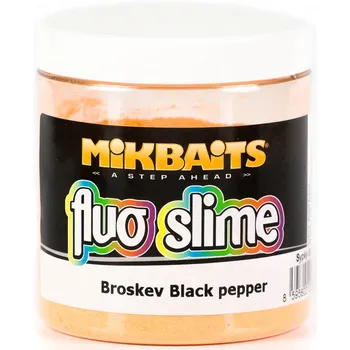 Mikbaits Dip fluo slime 100 g, broskev Black Pepper