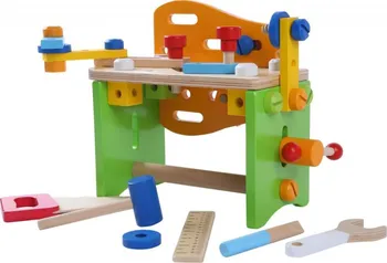 Dřevěná hračka Eco Toys Dřevěná multifunkční sada s nářadím - 52 dílů