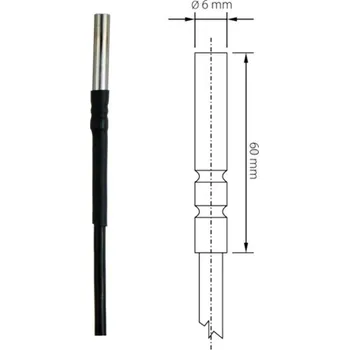 Comet SN118E | Teplotní čidlo -80 až +200 C - Pt1000TG8/E - délka 15 m SN118E