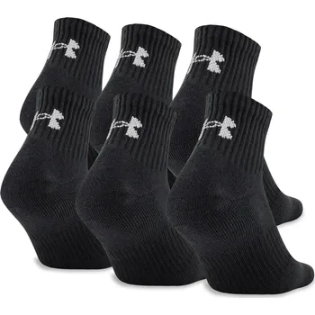 Pánské ponožky Under Armour Charged Cotton 2.0 Quarter Socks 6-pack černé