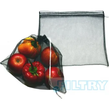 Pytlík na ovoce a zeleninu 30 x 25 cm tyl černý