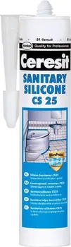 Stavební silikon Ceresit CS25 silikon sanitární transparentní 280 ml