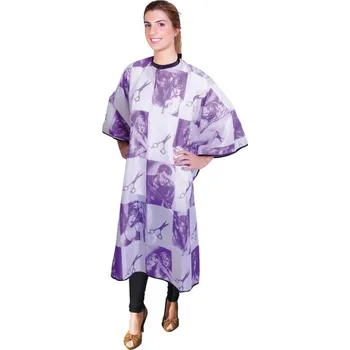 Eurostil Cutting Cape Model Scissors - kadeřnická pláštěnka na stříhání, barvení, suchý zip 01842/68 - Lilac - fialová