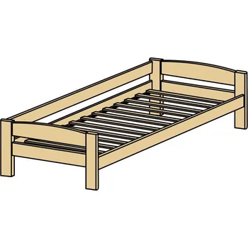Dětská postel ROALHOLZ postel se zábranou ELEA A 90x200 smrk