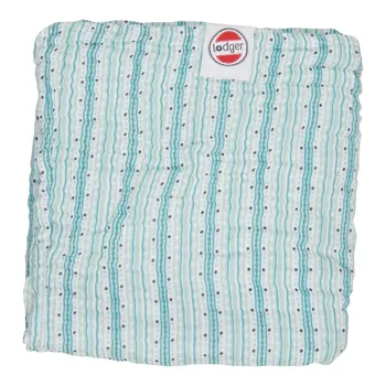 Lodger Dreamer Muslin Stripe Xandu 120 x 120 cm, Silt Green