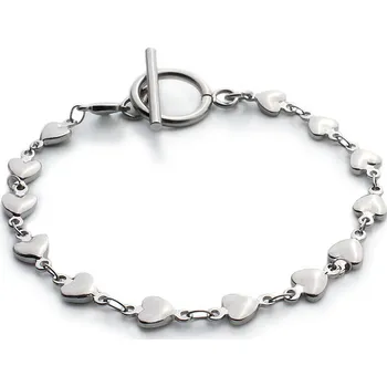 Náramek Dámský náramek se srdíčky HEARTS z chirurgické oceli S689050