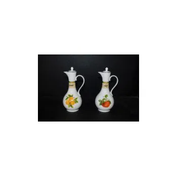 Nádoba na olej a ocet Leander Loučky Láhev olej, láhev ocet 80H, porcelán ovoce 0,25l.