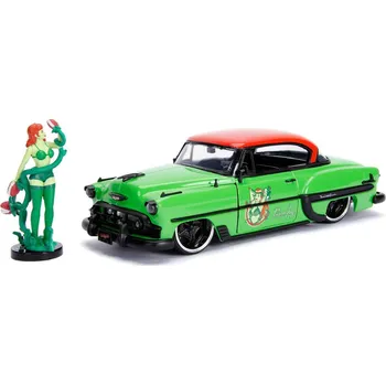 autíčko Batman - DC Bombshells Diecast Model Hollywood Rides 1/24 1953 Chevy Bel Air Hard op s figurkou Poison Ivy