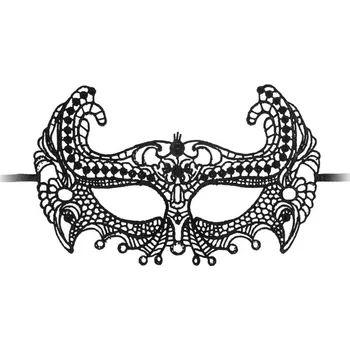 Erotická maska Ouch! Empress Black Lace Mask Black