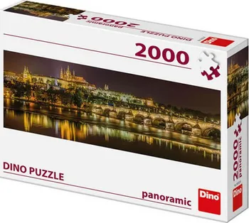 Puzzle Dino Karlův most v noci 2000 dílků