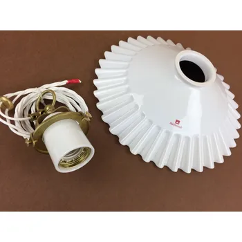 ALDO BERNARDI Porcelánové závěsné stropní svítidlo retro Linea Duse Barva: Bílá, průměr 300 mm 2100