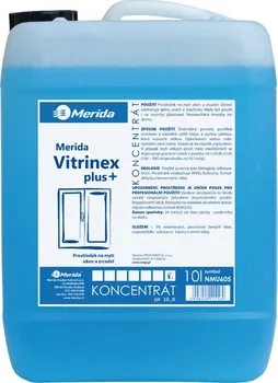 Čisticí prostředek na okna Merida Vitrinex Plus prostředek na mytí oken a zrcadel 10 l