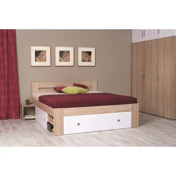 Postel Postel Rea Larisa s roštem a čely120x200cm - Postel s úložným prostorem a roštem