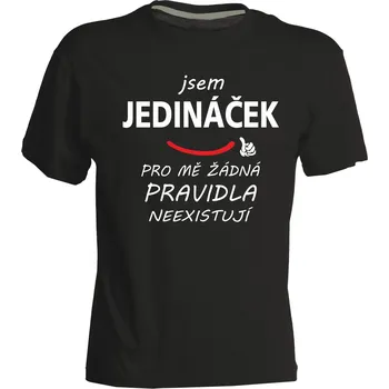 Chlapecké tričko TUKAN AGENCY Dětské tričko Jedináček Barva: Černá, Velikost: S 110/116