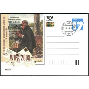 Poštovní známka Česká pošta (2008) CDV 115 O - P 156 - WIPA - razítko