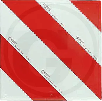 Denní svícení Výstražná tabulka pro vozidla přesahující do šířky a výšky levá reflexní 423 x 423 mm