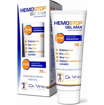 Bylinná léčivá mast Da Vinci Academia Hemostop Gel Max 75 ml