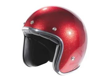 Helma na motorku NOX N242 červená metalická