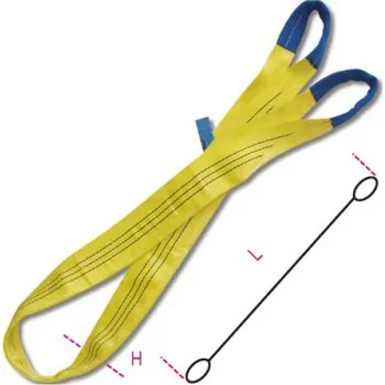 Stahovací páska ZAVĚŠENÍ PÁSOVÉ POLYESTER -MODEL 8156 DOR. 3000 KG L 5M CE UNI EN 1492-1 (ZAVĚŠENÍ PÁSOVÉ POLYESTER -MODEL 8156 DOR. 3000 KG L 5M CE UNI EN 1492-1)