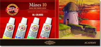 Olejová barva Koh-i-noor Souprava olejových barev Mánes 10 x 16 ml