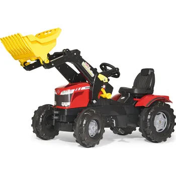 Dětské šlapadlo Rolly Toys Massey Ferguson 8650 s nakladačem červený